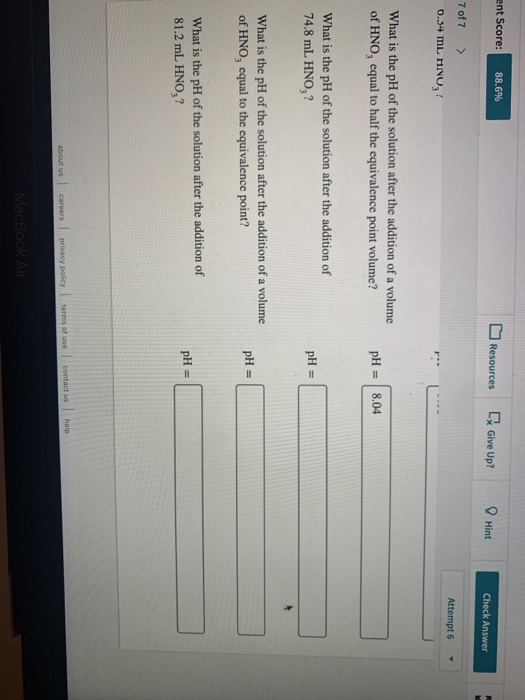Solved i have the first 3 correct. i am stuck on the last 3. | Chegg.com