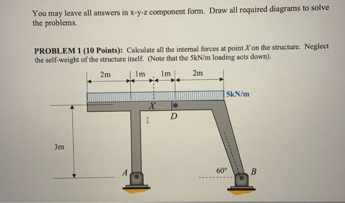 Solved You may leave all answers in x-y-z component form. | Chegg.com