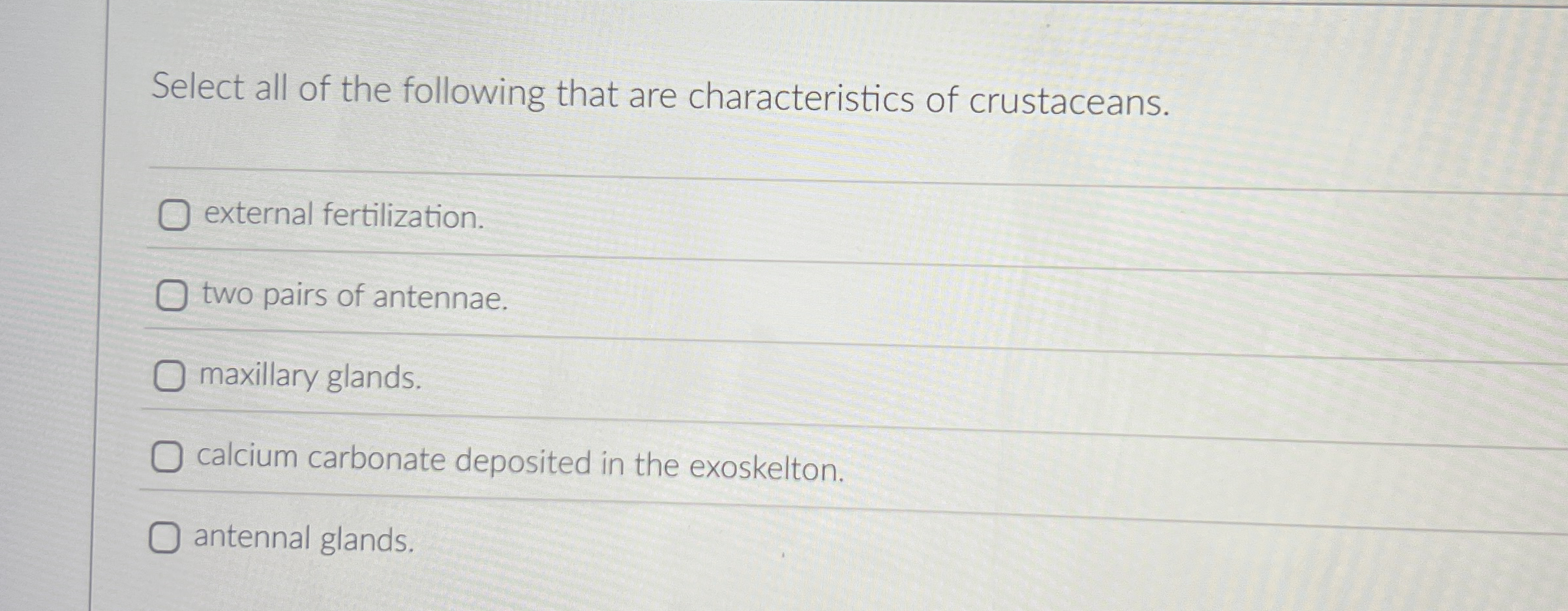 Solved Select all of the following that are characteristics | Chegg.com