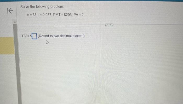 Solved Solve the following problem. | Chegg.com