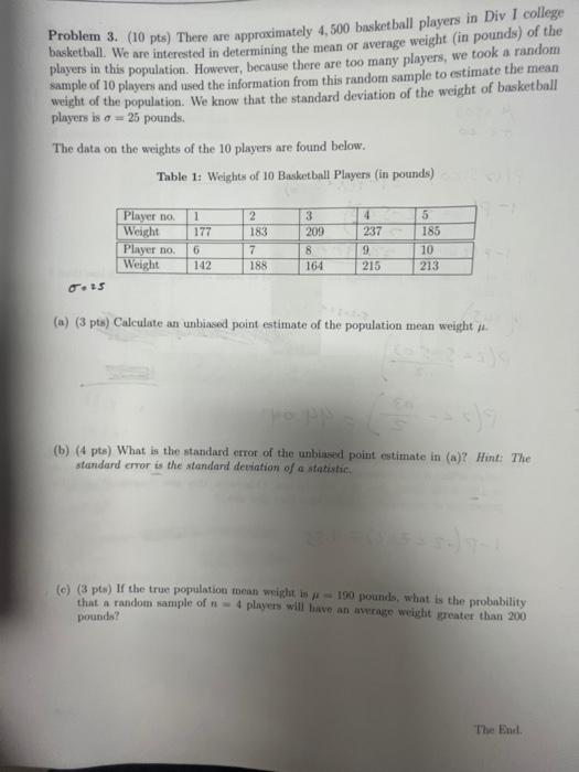 Solved Problem 3. (10 Pts) There Are Approximately 4,500 | Chegg.com