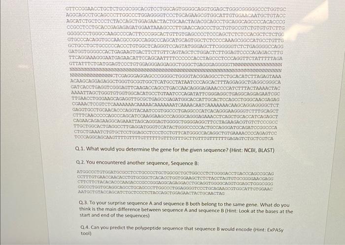 Problem 1. You are working as Bioinformatician in a | Chegg.com
