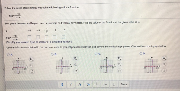 Solved Follow the seven step strategy to graph the following | Chegg.com