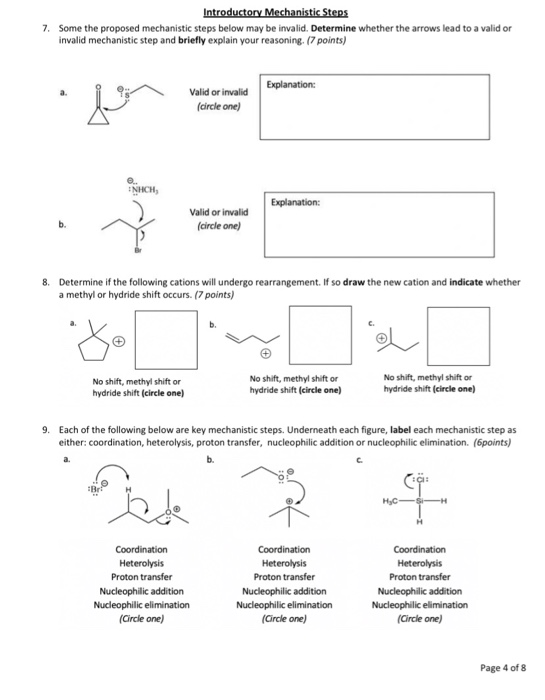 Solved Introductory Mechanistic Steps 7. Some the proposed | Chegg.com