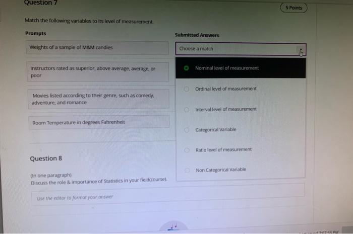 Solved Assignment Content Question 1 2 Points Which of the | Chegg.com