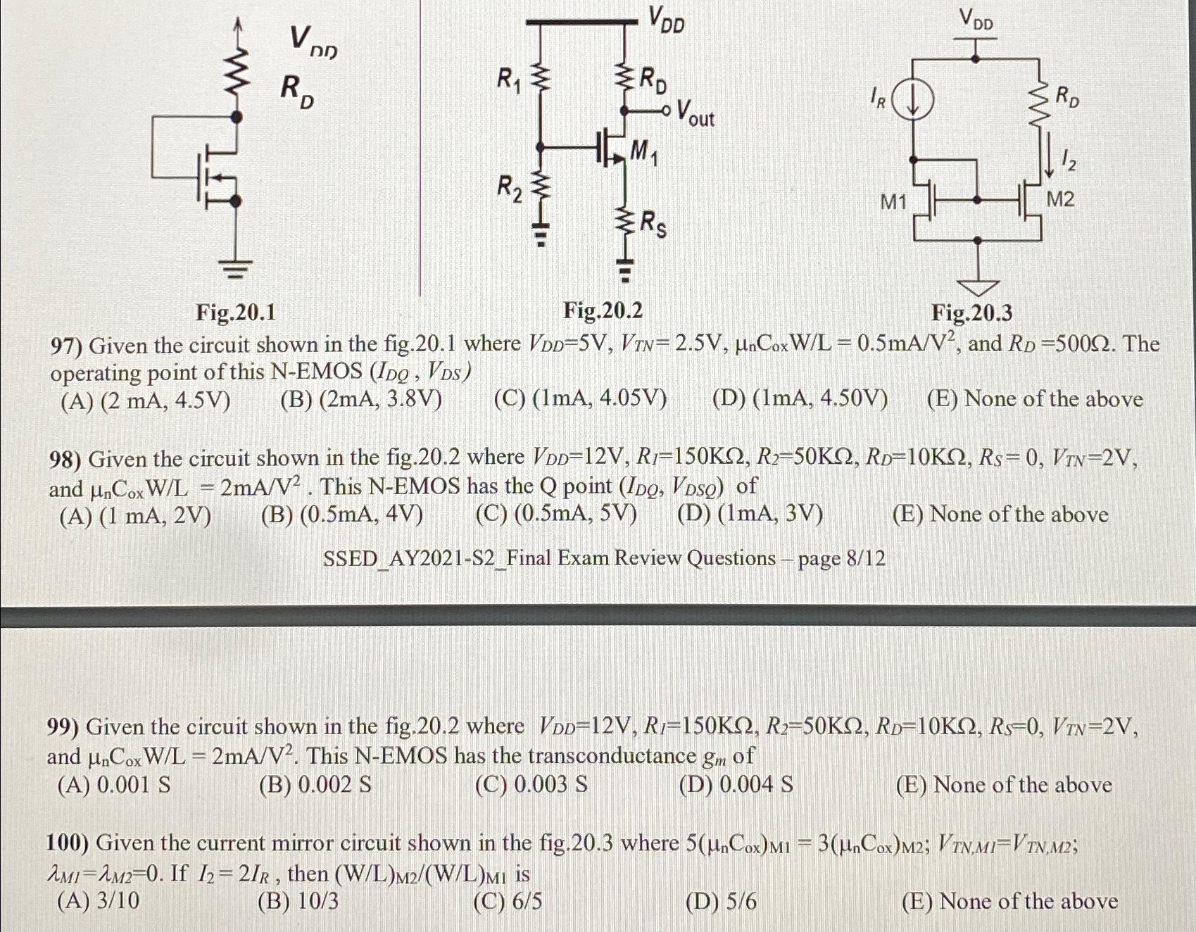 Solved solve problem 97,98,99,100 | Chegg.com
