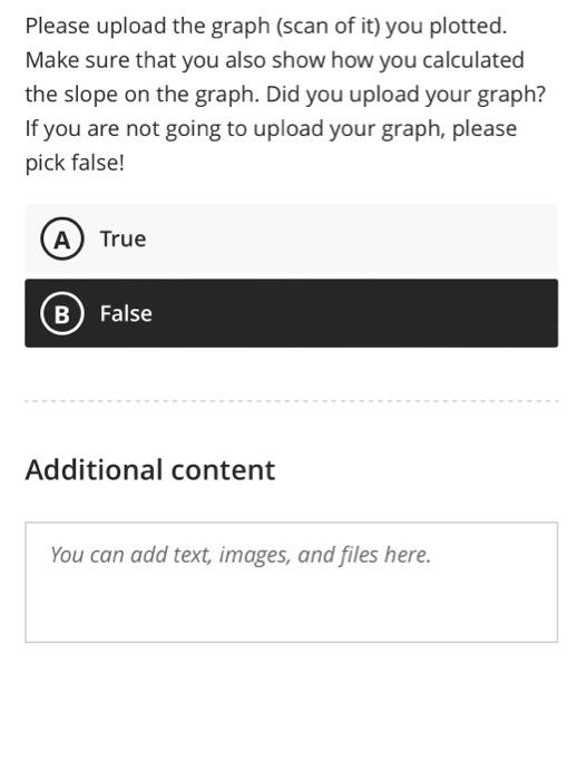 Please upload the graph (scan of it) you plotted. | Chegg.com