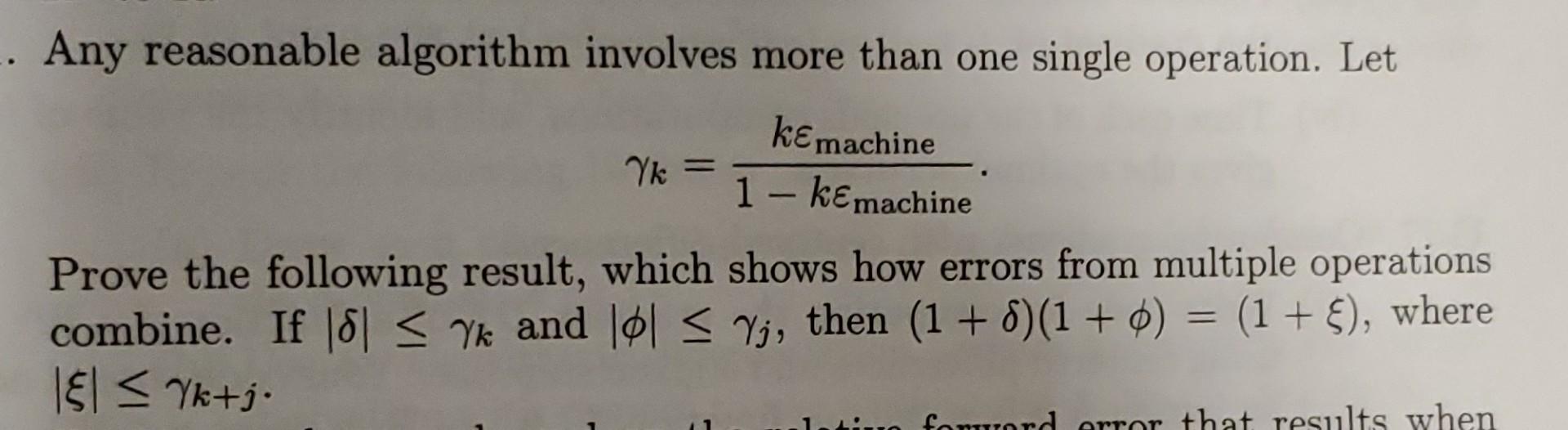 Solved Any reasonable algorithm involves more than one | Chegg.com