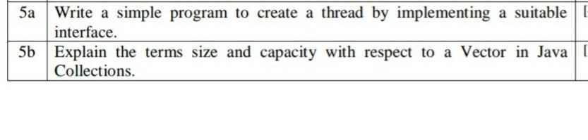 Solved 5a Write a simple program to create a thread by | Chegg.com