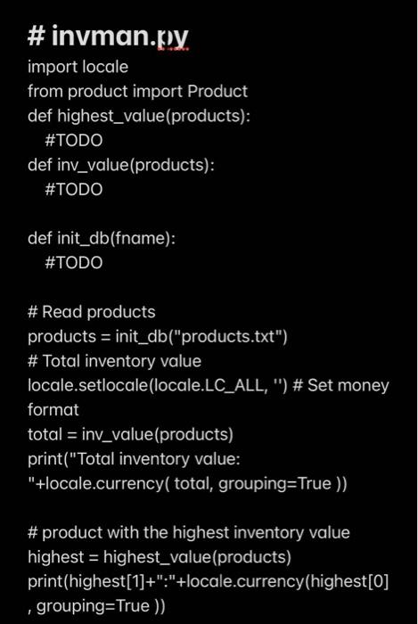 Solved Objects & Classes - Part 1 Instructions The program | Chegg.com