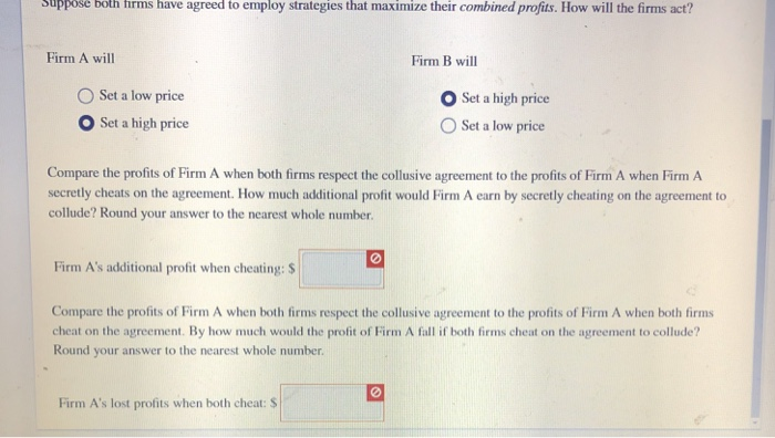 Solved The accompanying payoff matrix presents the profits | Chegg.com