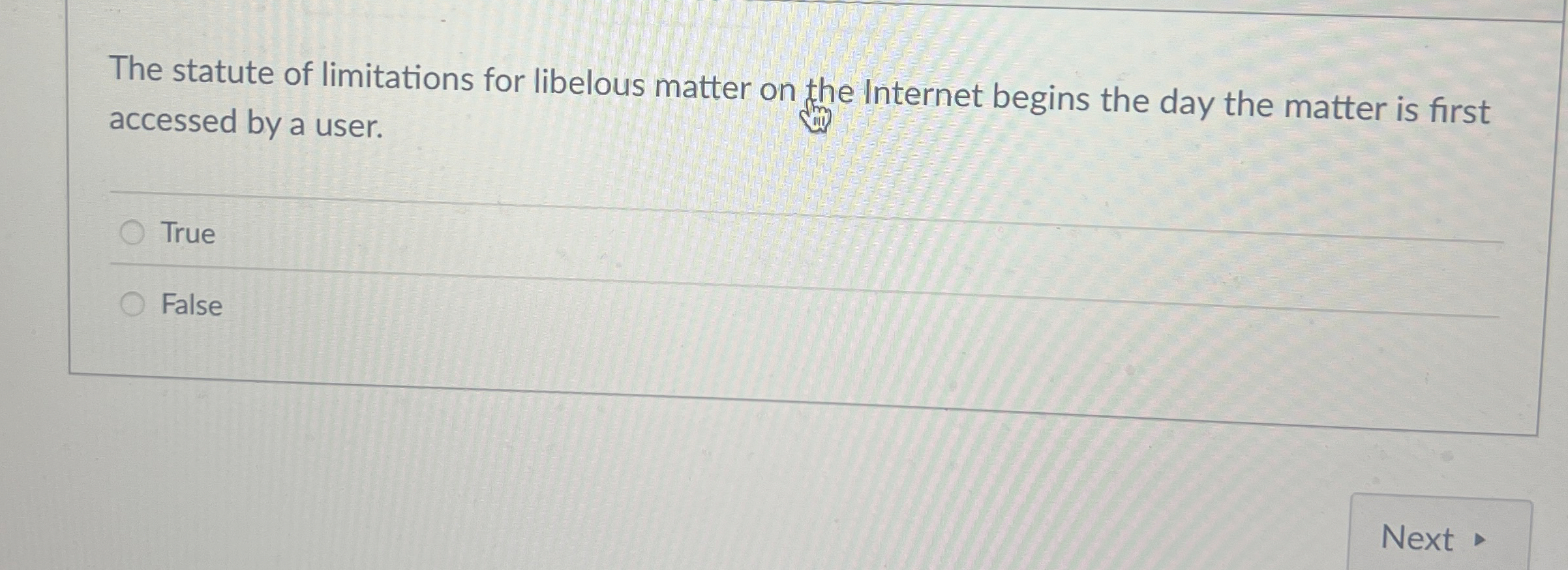 Solved The statute of limitations for libelous matter on the