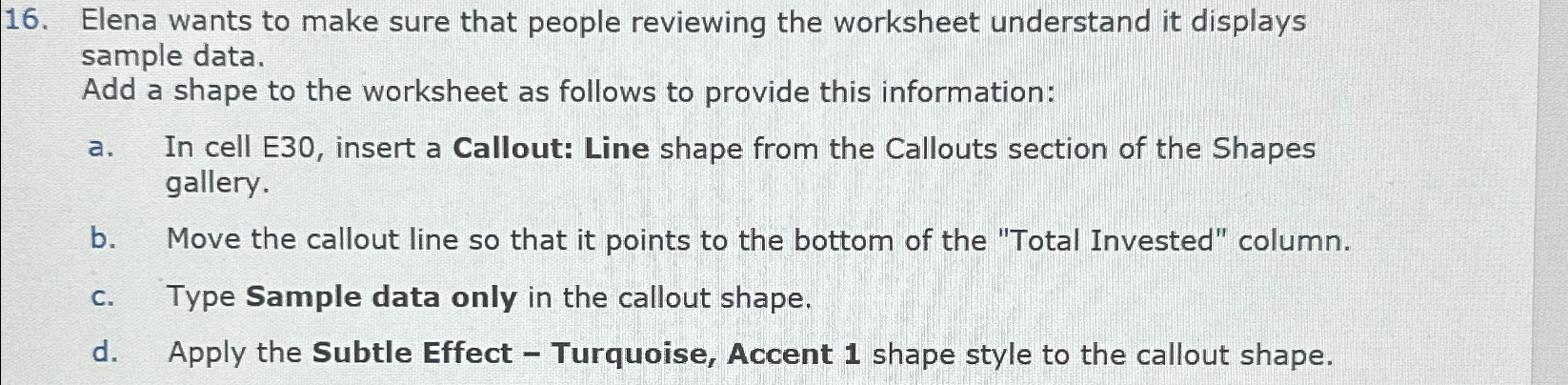 Solved Elena wants to make sure that people reviewing the | Chegg.com