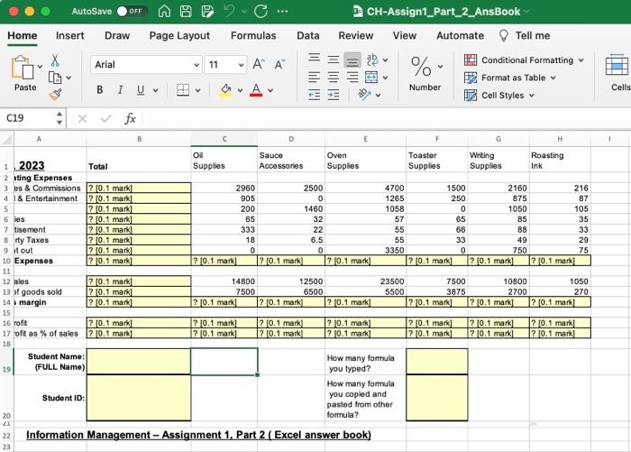 Solved Part 2: (20 marks) (write Excel formula only) Please | Chegg.com