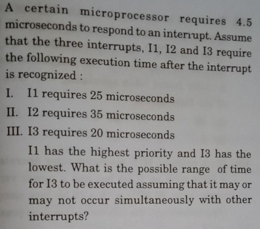 Solved A certain microprocessor requires 4.5 microseconds to | Chegg.com