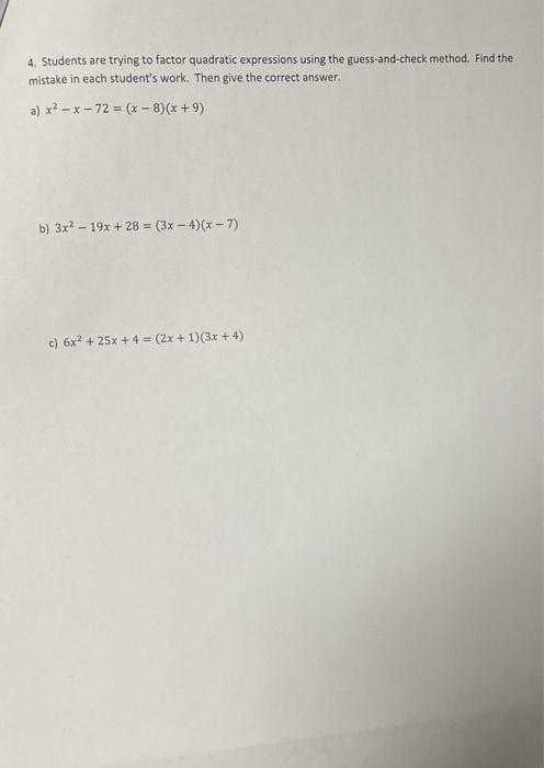 Solved 1. Complete each equation with a number so that the | Chegg.com