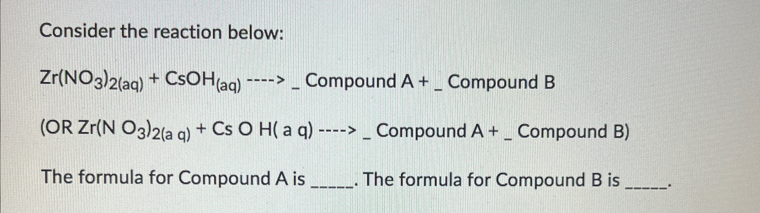 Solved Consider the reaction | Chegg.com