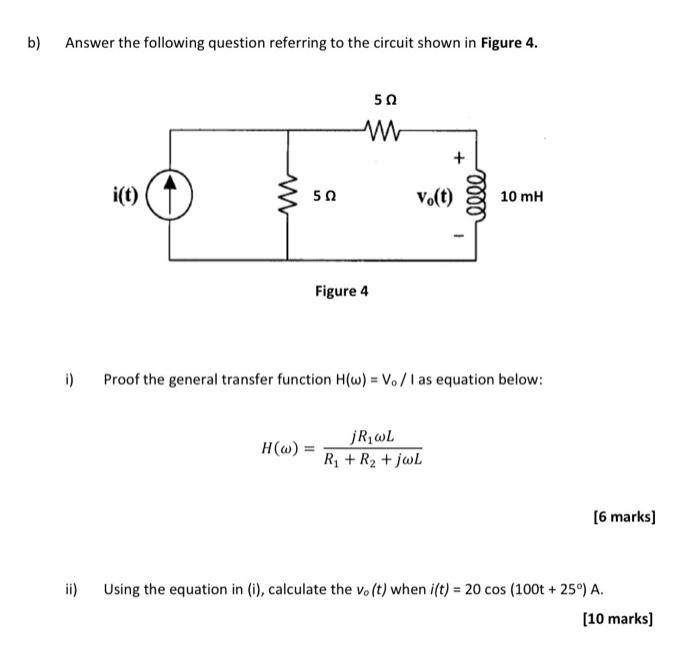 Solved B) Answer The Following Question Referring To The | Chegg.com