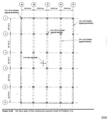 The typical floor plan of a reinforced concrete hotel | Chegg.com