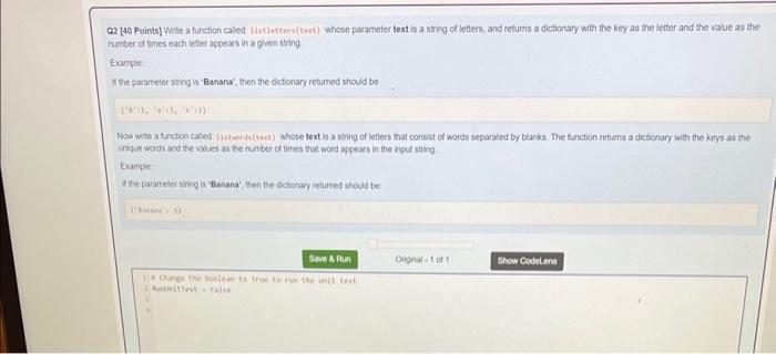 Solved Q2 [40 Points] Wete a function caled | Chegg.com