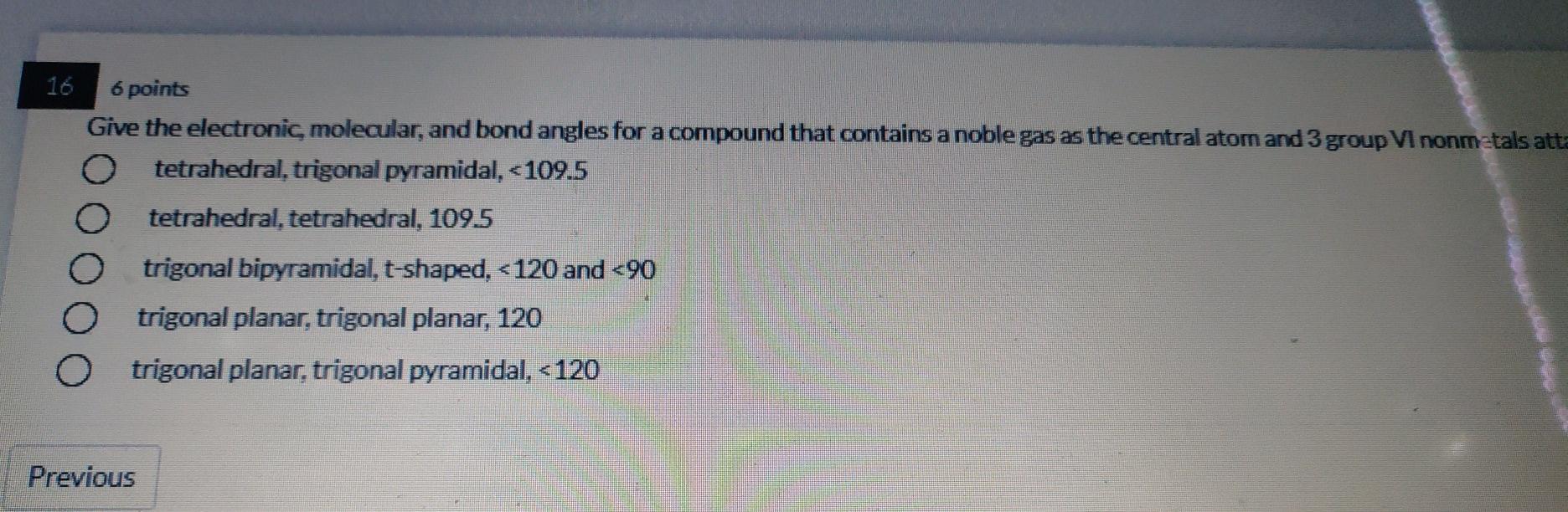 Solved 15 6 points Using molecular orbital theory, answer | Chegg.com