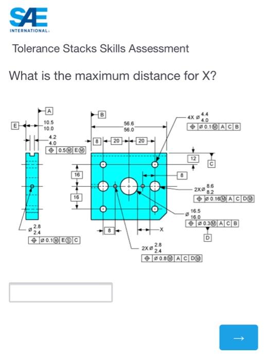 Solved SÆ INTERNATIONAL Tolerance Stacks Skills Assessment | Chegg.com