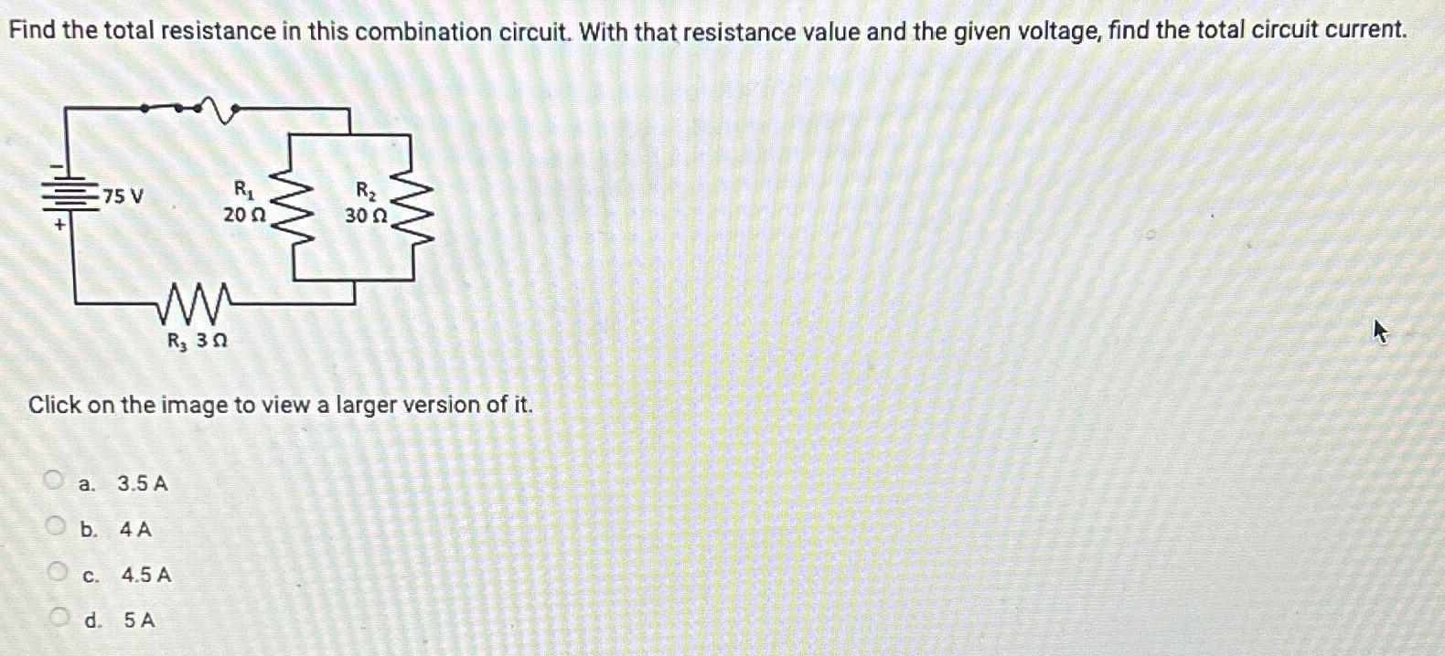 Solved Find The Total Resistance In This Combination | Chegg.com