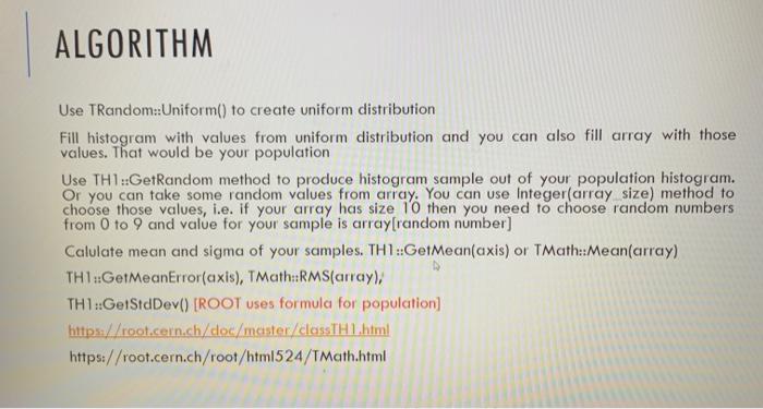 Solved show answer to question written in standard ROOT | Chegg.com