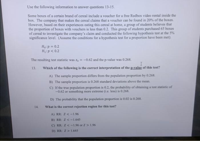 Redbox Free Porn - Solved Use the following information to answer questions | Chegg.com