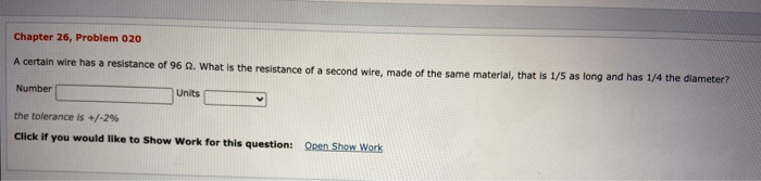 Solved Chapter 26, Problem 020 A certain wire has a | Chegg.com