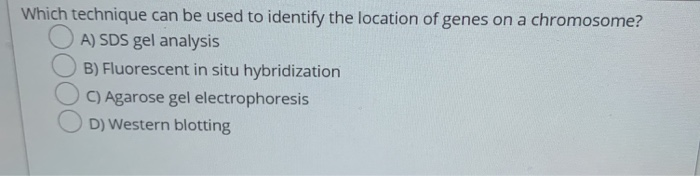 Solved Which technique can be used to identify the location | Chegg.com