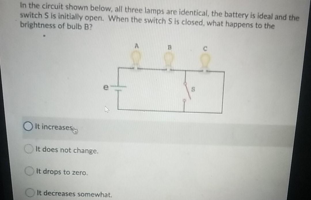 Solved In the circuit shown below, all three lamps are | Chegg.com