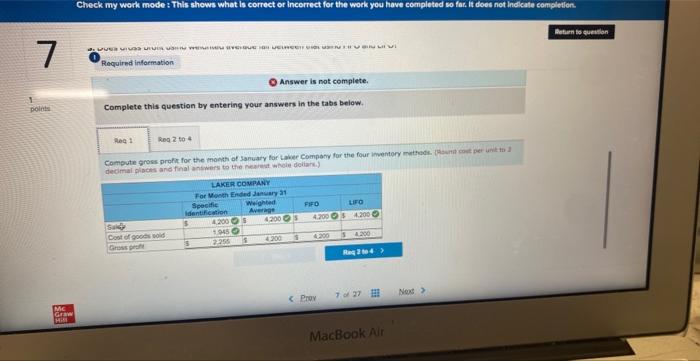 Answer is not complete.
Complete this question by entering your answers in the tabs below. desimal glocks and final answers t
