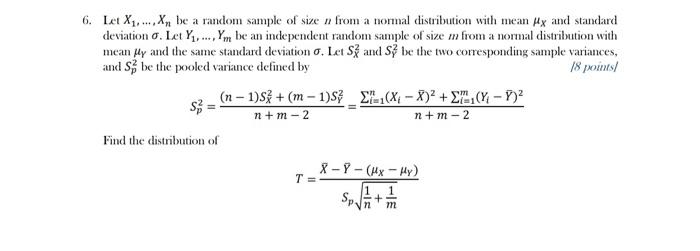 Solved Let X1,…,Xn be a random sample of size n from a | Chegg.com