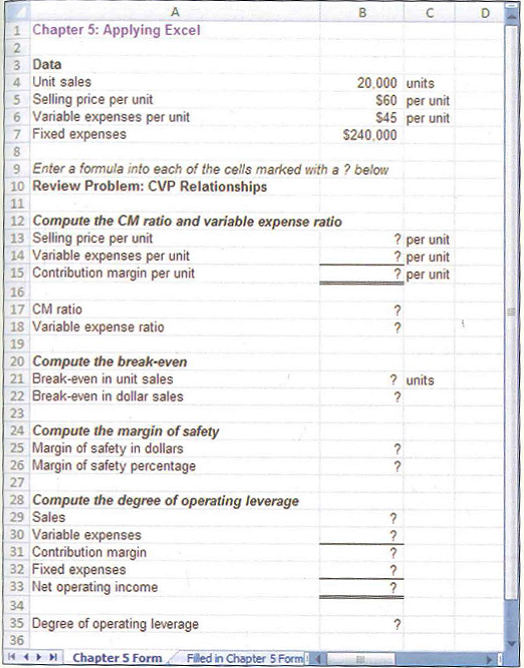 Chapter 5 Solutions | Managerial Accounting 16th Edition | Chegg.com