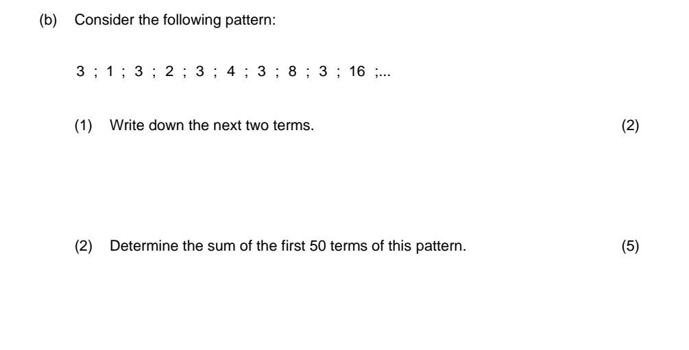Solved (a) Determine the general term of the following | Chegg.com