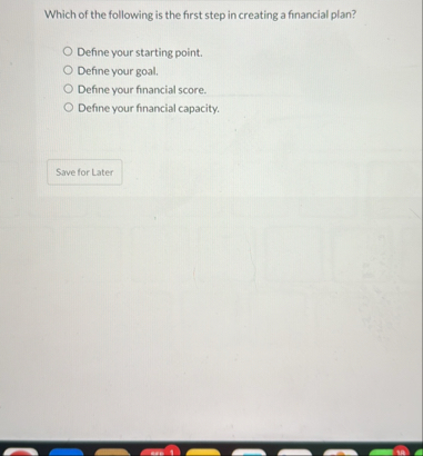 Solved Which of the following is the first step in creating | Chegg.com