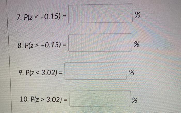 Solved using a z table find the following probability as a | Chegg.com