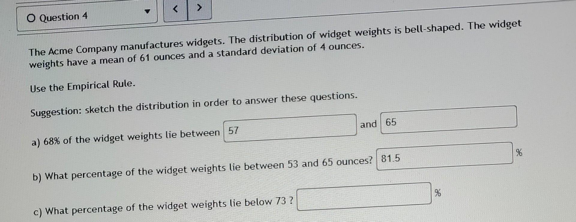 Solved The Acme Company Manufactures Widgets. The | Chegg.com