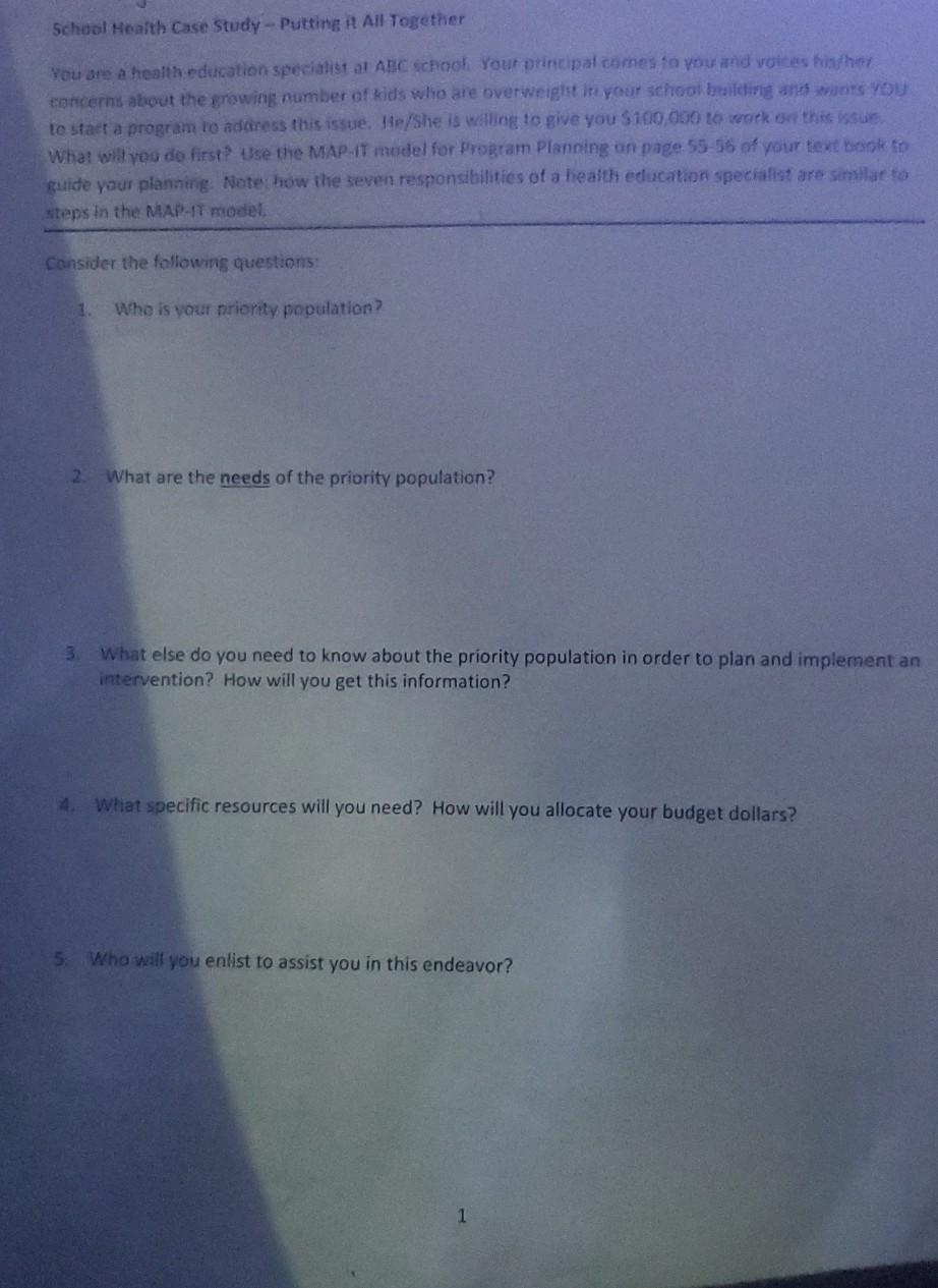 Putting the pieces together case study answers image