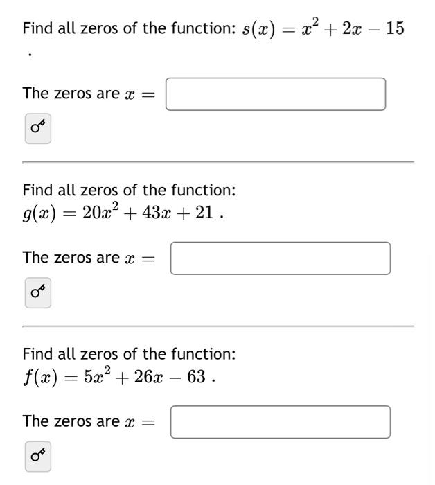 x 3 2x 2 15x find the zeros