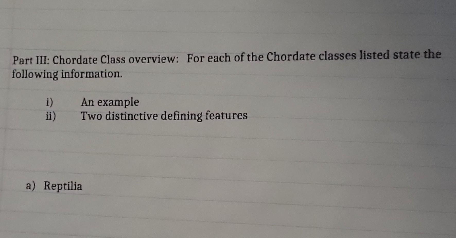 5 CHORDATE CLASSES visual data 6