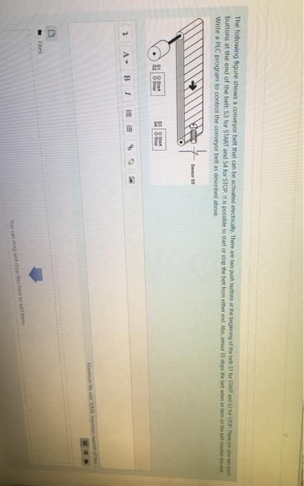 Solved The following figure shows a conveyor belt that can | Chegg.com