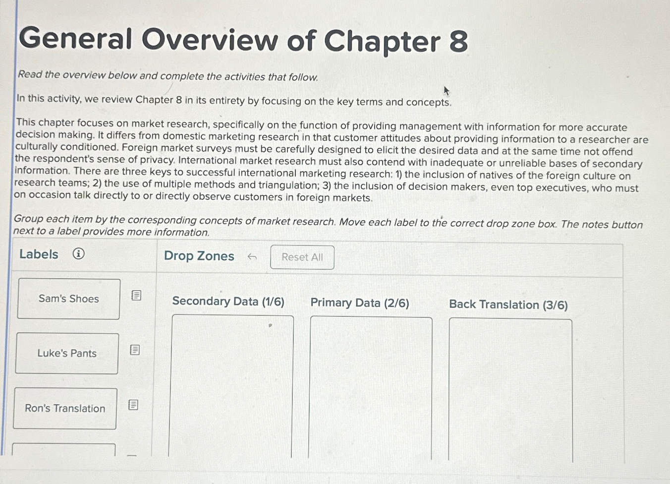 Solved General Overview Of Chapter 8Read The Overview Below | Chegg.com