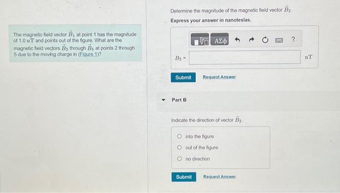 Solved Determine the magnitude of the magnetic field vector | Chegg.com