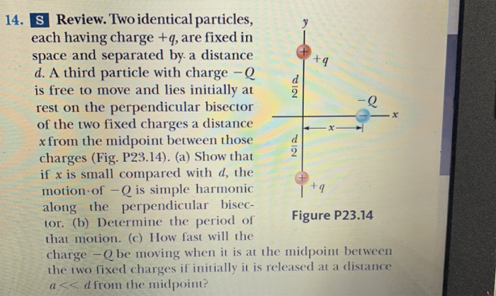 Solved 14. S Review. Two Identical Particles, Each Having | Chegg.com