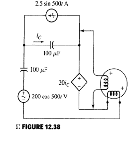 Solved: Find the reading of the wattmeter connected in the circuit ...