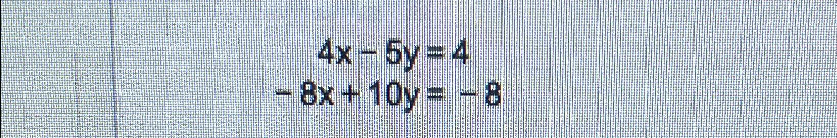 3x 5y 4 6x 10y 8