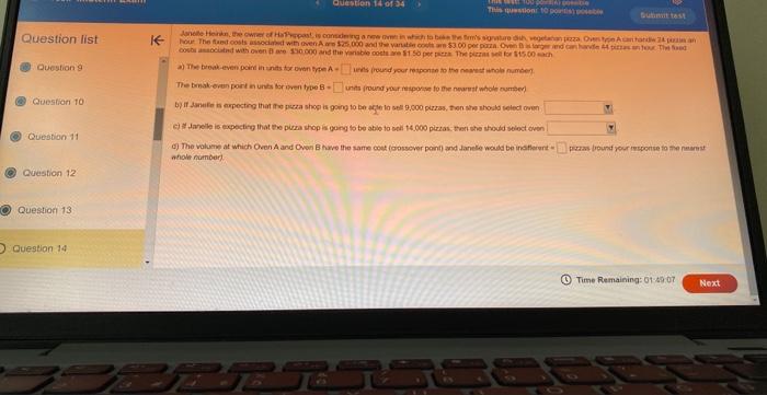 Solved Question list Question 9 Question 10 whol number? | Chegg.com