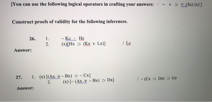 Solved [You can use the following logical operators in | Chegg.com